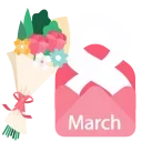 Стикер 13 из набора «8 March 🌹 @Sticker_Awwww»