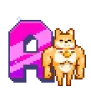 Стикер 1 из набора «Стикерный алфавит ВК @stickers_vk»