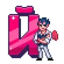 Стикер 11 из набора «Стикерный алфавит ВК @stickers_vk»
