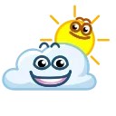 Стикер 1 из набора «Sun and Cloud»