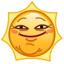 Стикер 1 из набора «Sun Emoji - @TgSticker»