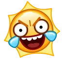 Стикер 2 из набора «Sun Emoji - @TgSticker»