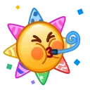 Стикер 18 из набора «Sun Emoji - @TgSticker»