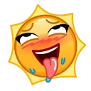 Стикер 7 из набора «Sun Emoji - @TgSticker»