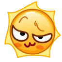 Стикер 10 из набора «Sun Emoji - @TgSticker»