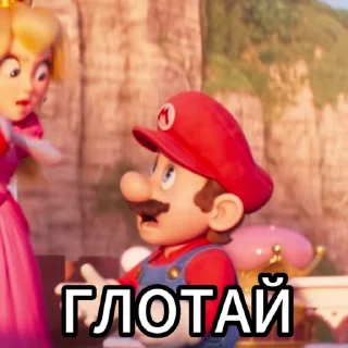 Стикер 8 из набора «Супер Братья Марио @flowwercat»