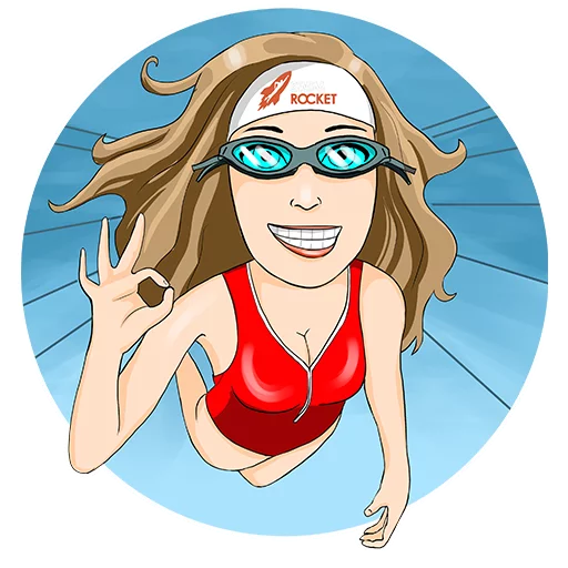 Стикер 7 из набора «swimgirl»