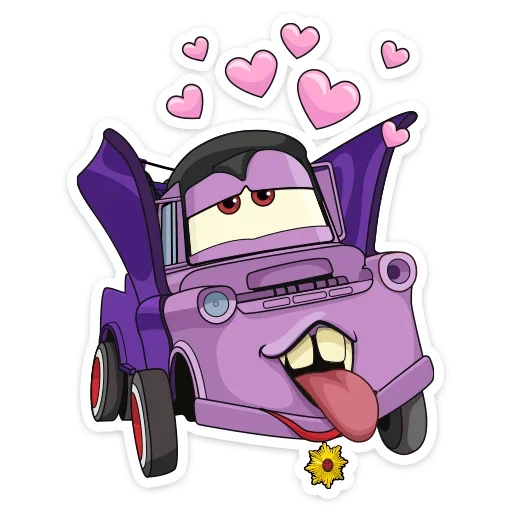 Стикер 20 из набора «Страшилки с Тачками от @stickers_vk»