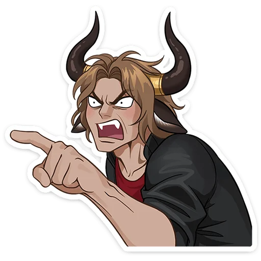 Стикер 6 из набора «Таурон от @TgSticker»