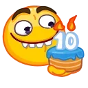 Стикер 2 из набора «🎂 10 Years of Telegram»