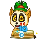 Стикер 12 из набора «🎂 10 Years of Telegram»