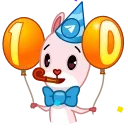 Стикер 14 из набора «🎂 10 Years of Telegram»