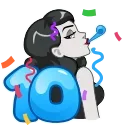 Стикер 16 из набора «🎂 10 Years of Telegram»