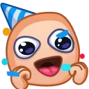 Стикер 17 из набора «🎂 10 Years of Telegram»