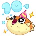 Стикер 20 из набора «🎂 10 Years of Telegram»