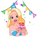 Стикер 6 из набора «🎂 10 Years of Telegram»