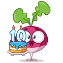 Стикер 9 из набора «🎂 10 Years of Telegram»