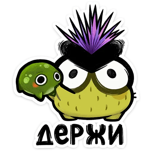 Стикер 19 из набора «Чертополох от @TgSticker»