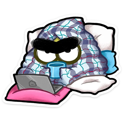 Стикер 3 из набора «Чертополох от @TgSticker»