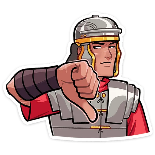 Стикер 15 из набора «Легионер Титус • @TgSticker»