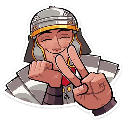 Стикер 4 из набора «Легионер Титус • @TgSticker»