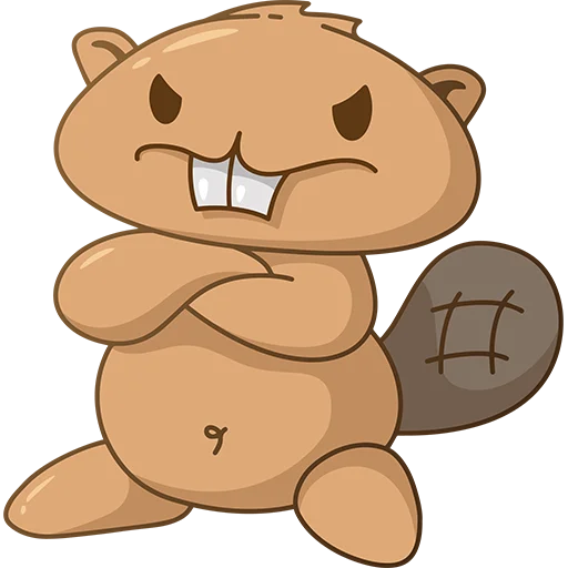 Стикер 13 из набора «Твой бобр из ТИУ»