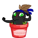 Стикер 16 из набора «Toxic Mandrake»