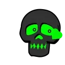 Стикер 2 из набора «Toxic Skull @Stickersey»