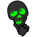 Стикер 11 из набора «Toxic Skull @Stickersey»