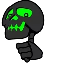 Стикер 12 из набора «Toxic Skull @Stickersey»