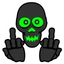 Стикер 15 из набора «Toxic Skull @Stickersey»
