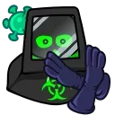 Стикер 16 из набора «Toxic Skull @Stickersey»