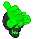 Стикер 3 из набора «Toxic Skull @Stickersey»