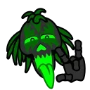 Стикер 4 из набора «Toxic Skull @Stickersey»