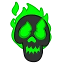 Стикер 6 из набора «Toxic Skull @Stickersey»