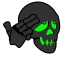 Стикер 7 из набора «Toxic Skull @Stickersey»