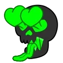 Стикер 8 из набора «Toxic Skull @Stickersey»
