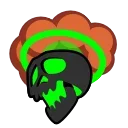 Стикер 10 из набора «Toxic Skull @Stickersey»