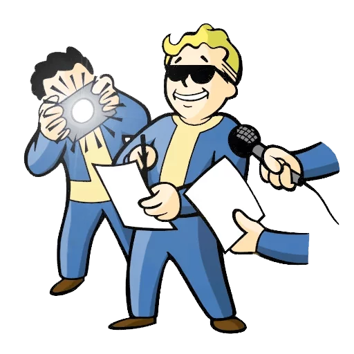 Стикер 1 из набора «Vault boy»