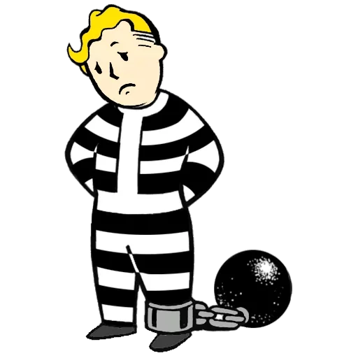 Стикер 2 из набора «Vault boy»