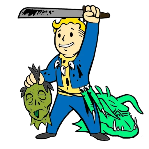Стикер 11 из набора «Vault boy»