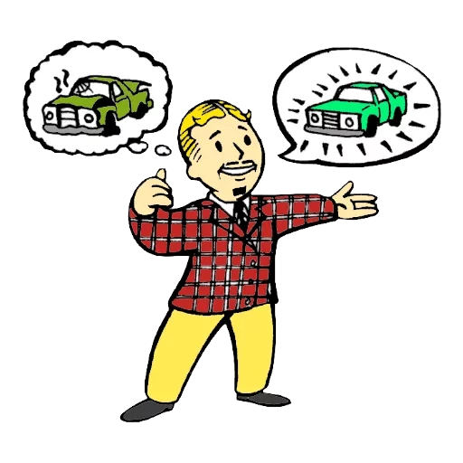 Стикер 12 из набора «Vault boy»