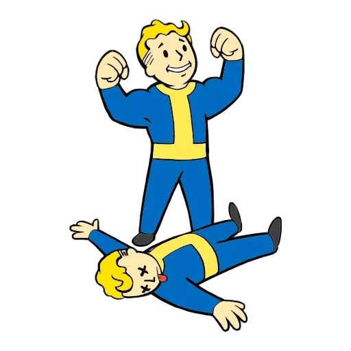 Стикер 14 из набора «Vault boy»