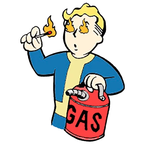 Стикер 18 из набора «Vault boy»