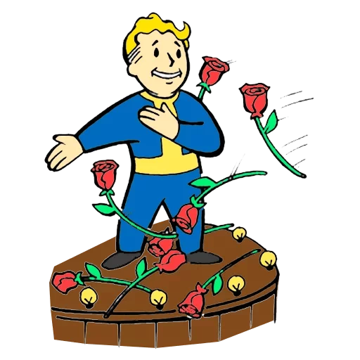Стикер 19 из набора «Vault boy»