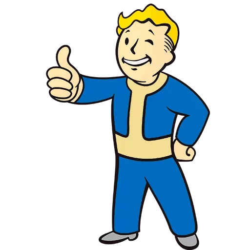Стикер 3 из набора «Vault boy»