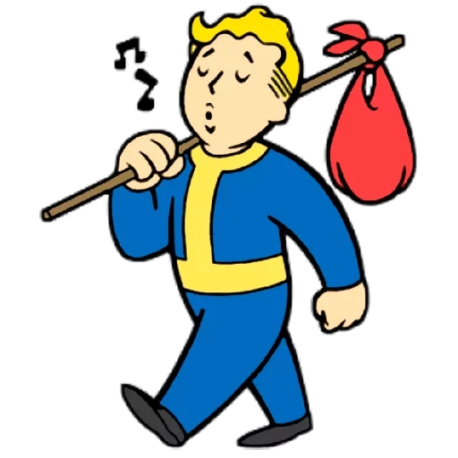 Стикер 7 из набора «Vault boy»