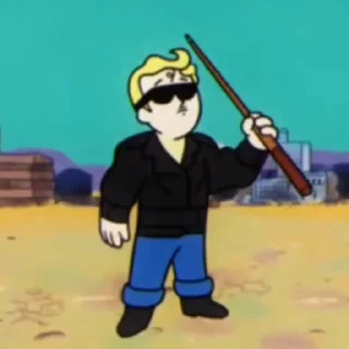 Стикер 4 из набора «Vault Boy @flowwercat»