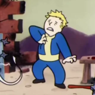 Стикер 6 из набора «Vault Boy @flowwercat»