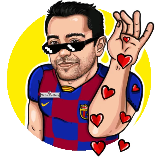 Стикер 11 из набора «ОТ @WEARETHEBARCA С ❤️»